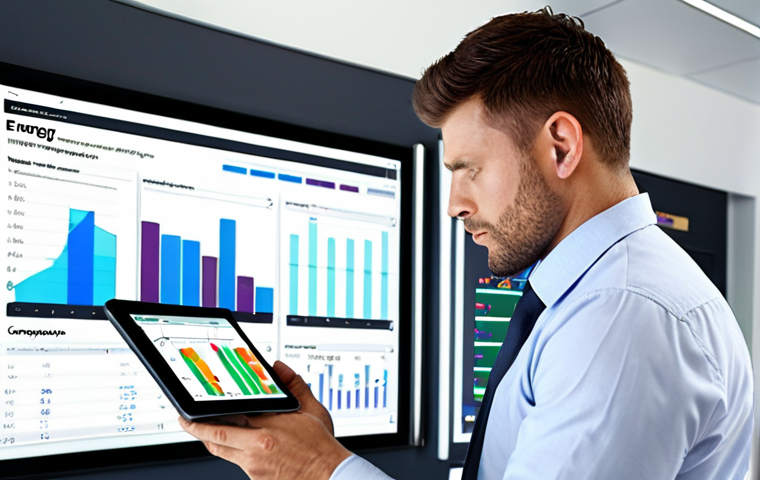 **

"An energy manager in a building, reviewing building automation system data on a tablet, with graphs and charts showing energy consumption. Focus on efficiency and data analysis. Modern office setting."

**