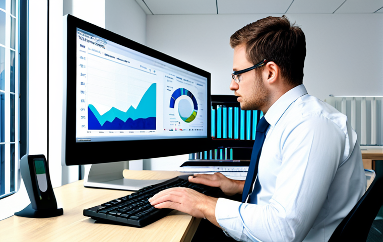 **

"A professional energy manager in appropriate office attire, fully clothed, reviewing energy audit data on a computer screen in a bright, modern office. Charts and graphs are visible. Safe for work, perfect anatomy, correct proportions, natural pose, professional, high quality, well-formed hands, proper finger count, appropriate content, modest."

**